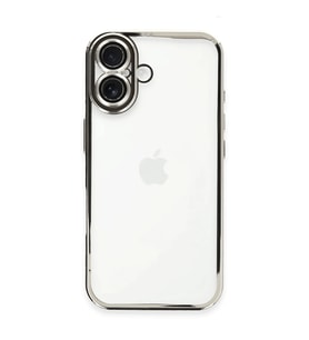 Apple iPhone 16 Kılıf Razer Lensli Silikon - Gümüş