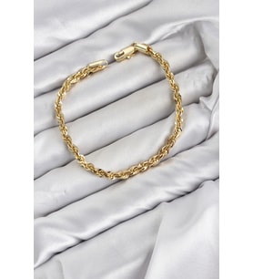 CM Singapur Model Zincir Gold Renk Kadın Bileklik TJ-BB8596