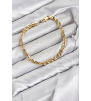 CM Singapur Model Zincir Gold Renk Kadın Bileklik TJ-BB8596