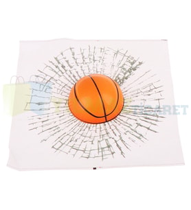 Araba Cam Basketbol Topu Arka Cam Oto Sticker 3d Yapıştırma Yüksek Kalite 17 x 17 Cm