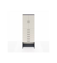 Arges Dolap 3 Raflı 6 Çekmeceli 2 Kapaklı 88x30x243 Antrasit-Aytaşı