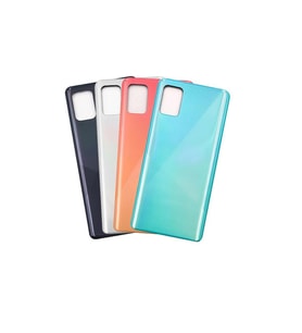 Samsung Galaxy A51 A515F İle Uyumlu Arka Pil Kapak (Siyah)