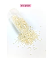 Kesme Cam Boncuk 2mm - 60 Gram - Krem - BNC384