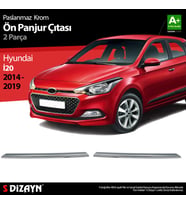 Hyundai i20 Krom Ön Panjur 2 Prç 2014-2018