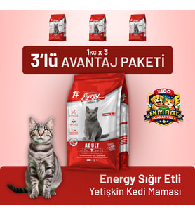 Sığır Etli Yetişkin Kedi Maması - 3 Adet