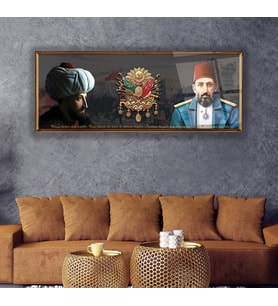 Osmanlı Arması Cam Tablo
