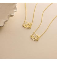 Kişiye Özel Hello Kitty İsim Kolye 925K Gümüş (Gold)