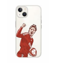 Iphone 14 Uyumlu Fernando Torres Desenli Şeffaf Telefon Kılıfı