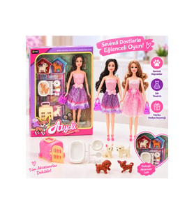 Aiyali Moda Bebeği Köpekleri ve Aksesuarları 3+