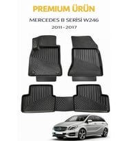 Mercedes B Serisi W246 2011-2017 ile Uyumlu 3D Oto Paspas Premium