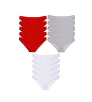 15 adet Süper Eko Set Likralı Kadın Slip Külot