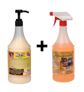 Ponza'lı (Talaşlı) El Temizleme Kremi  Sabunu 1 kg & Susuz Motor Temizleyici Konsantre (1/5) 1 Litre