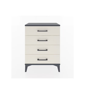 Arges Komodin 4 Çekmeceli 60x30x80 Antrasit-Aytaşı