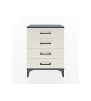 Arges Komodin 4 Çekmeceli 60x30x80 Antrasit-Aytaşı