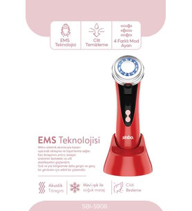 Sinbo Sbı-5906 RF Lifting Etkili Cilt Sıkılaştırıcı Kırmızı