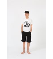 Akbeniz Erkek Genç Garson Boy Kısa Kol Ekru Penye Şortlu Pijama Takımı 20377