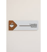 Lucena Lavabo Ofis Oda Kapı İsimliği Yönlendirme Tabelası Levhası Kişiselleştirilebilir