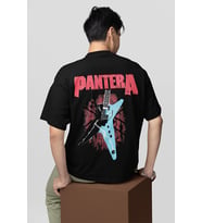 Pantera Rock Metal Müzik Grubu Baskılı Unisex Oversize Tişört