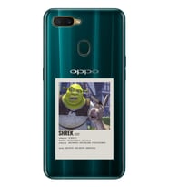 Oppo A5S/AX7/A12 Uyumlu Shrek Minimalsit Poster Desenli Şeffaf Telefon Kılıfı