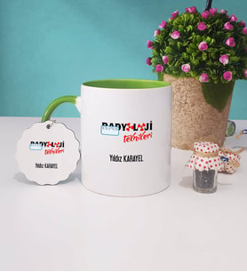 Radyoloji Teknikeri Kupa Bardak Yeşil ve Anahtarlık