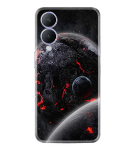 Vivo Y17S Kılıf Resimli Desenli Silikon Platinium Series Dark World 1867