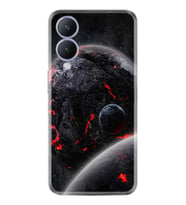 Vivo Y17S Kılıf Resimli Desenli Silikon Platinium Series Dark World 1867