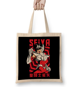 Pegasus Seiya Saint Seiya Anime Bez Çanta Uzun Saplı