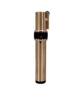 Zenit Tek Torch Jet Alev Metal Çakmak - Altın Rengi