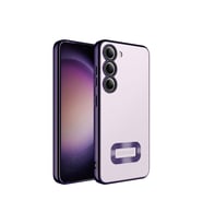 Samsung Galaxy S23 Uyumlu Kılıf Kamera Korumalı Logo Gösteren Zore Omega Kapak