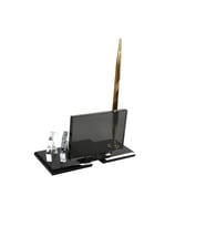VENEDİK KARTLI OFİS MASA ÜSTÜ KRİSTAL MASA İSİMLİK