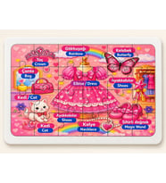 Benim Odam - Kız (Türkçe-İng) - 24 Parça Ahşap Puzzle