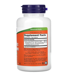 NOW Foods Turmeric Curcumin – 60 Vegetarian Capsules