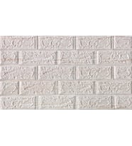 Yapışkanlı 3D Çizgili Krem Duvar Kağıdı Paneli NW96 70x38 (Karışık)