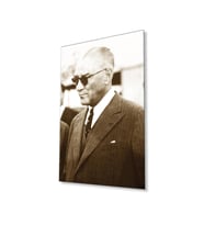 Atatürk Cam Tablo 4mm Dayanıklı Temperli Cam, Atatürk Glass Wall Art (Çok Renkli)