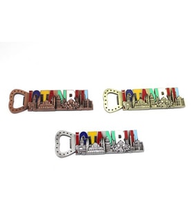 Periboia İstanbul Yazısı Metal Magnet Ve Açacak (Karışık)