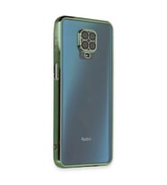Xiaomi Redmi Note 9 Pro Kılıf Kamera Korumalı Lensli Silikon - Yeşil