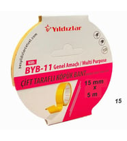 Yıldızlar Çift Taraflı Köpük Bant 15mmx5m - 2 adet