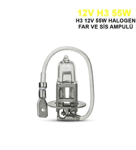 Trifa H3 Halojen Far Ampülü 12V 55Watt Sarı