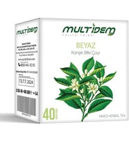 Multidem Beyaz Karışık Bitki Çayı Bardak Poşet 3'lü 40'lı 2g*40*3