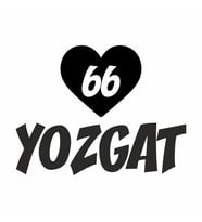 Kalpli 66 Yozgat Araba Sticker siyah 20x15 CM (Siyah)