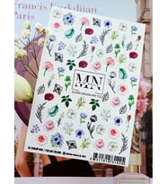 Nail Art Slider Stiker – Çiçek Çerçeve Premium W152