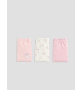 LCW Kids Pembe 3'lü Baskılı Kız Çocuk Boxer