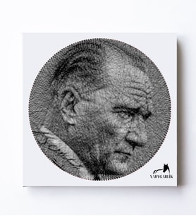 Mustafa Kemal Atatürk Filografi Tablosu - El Yapımı Sanat Eseri
