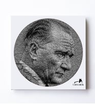 Mustafa Kemal Atatürk Filografi Tablosu - El Yapımı Sanat Eseri