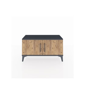 Arges Şifonyer Tek Raflı 2 Kapaklı 88x30x48 Antrasit-Çam