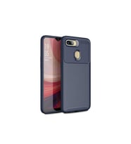 Oppo A12 Uyumlu Kılıf Zore Negro Silikon Kapak (Lacivert)