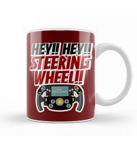 Kimi Raikkonen - Steering Wheel Kupa Bardak Porselen