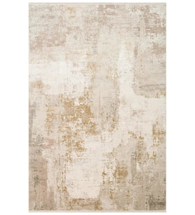Hoom Rugs Franko FS 34 Cream Beige Viskon & Akrilik Yüksek Dokulu Modern Salon Halısı (Bej)
