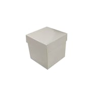 Komple Karton Kutu Düz Renk 7X7X7 CM (25 Adet)  Beyaz