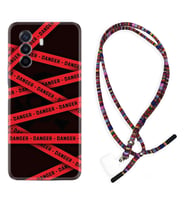 Huawei Nova Y70 Y90 Nova 9 SE  Kılıf Boyun Asklı Rasta Silikon Danger 1372